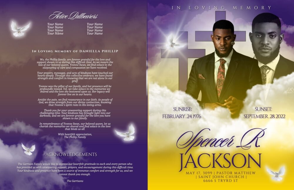 Presence of Amethyst | BOOKLET Memorial program (8 pages)