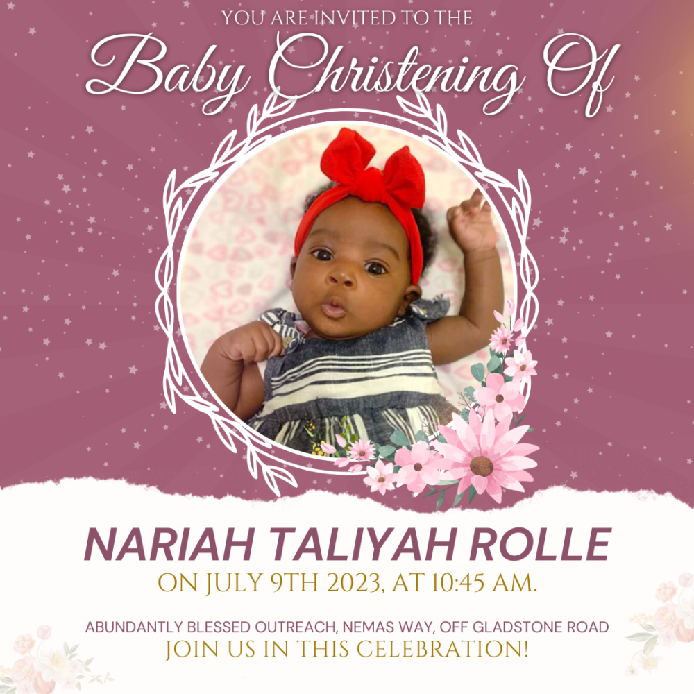 Baby Christening Invitation